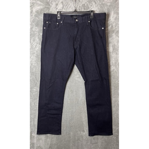 Polo Ralph Lauren Varick Slim Straight Jeans 40x30 Dark‎ Blue Indigo - Picture 1 of 8